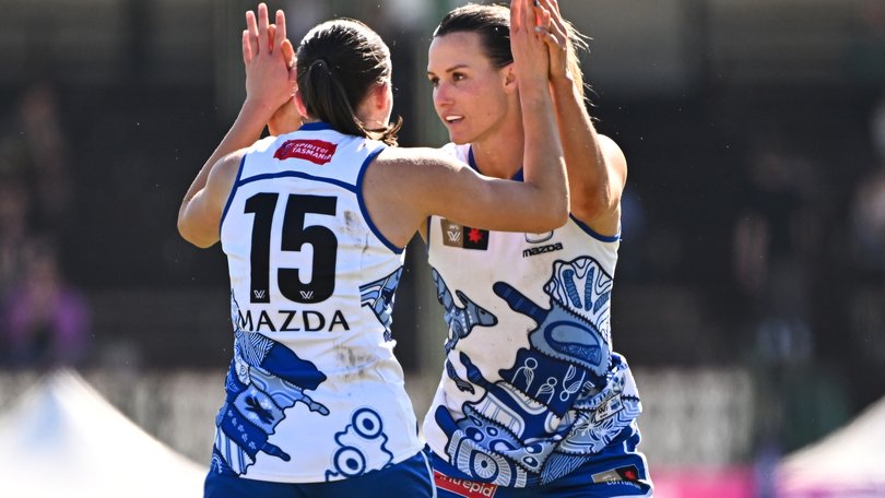North Melbourne celebrate.