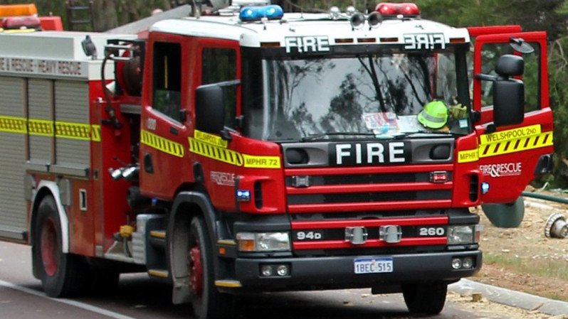 A petrol tanker on the Bruce Highway has ignited.