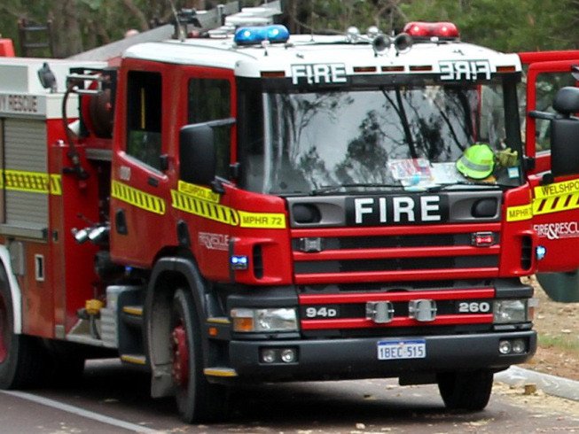 A petrol tanker on the Bruce Highway has ignited.