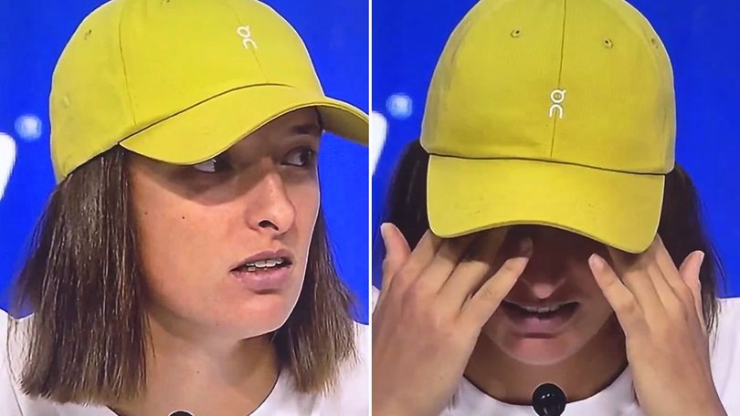 Iga Swiatek was in disbelief when a journalist asked her about beads in her hair.