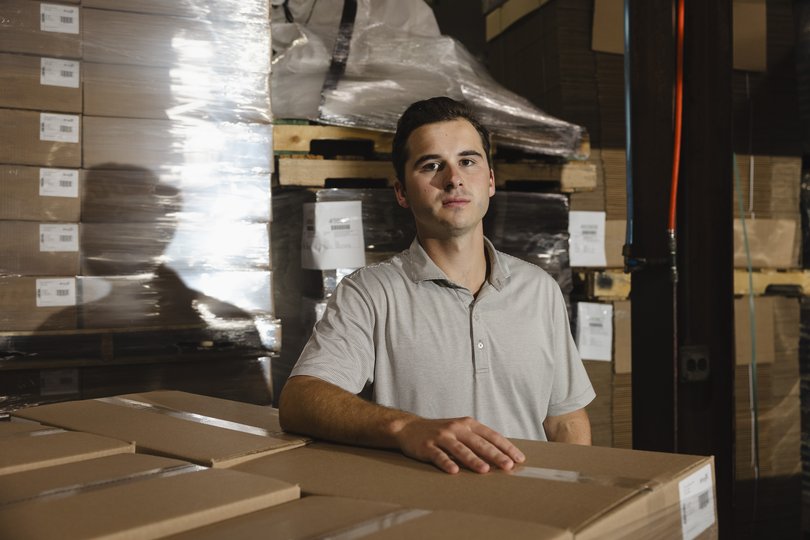Matt Kunach, a co-owner of MattPak, which makes laundry detergent pods.