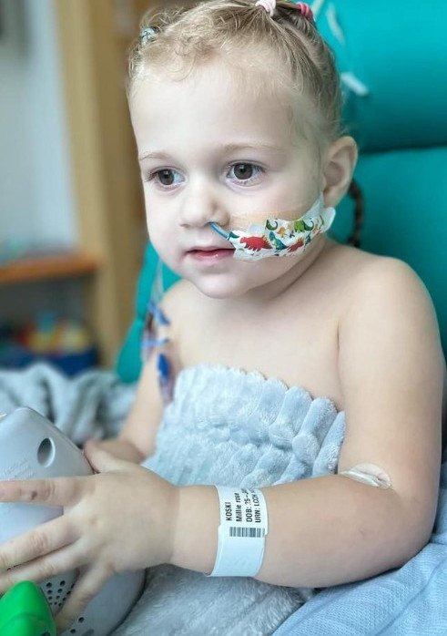 Millie nearly lost her life after swallowing two small magnets.