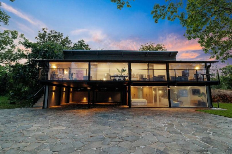 The 1980s-era house has undergone significant renovations.