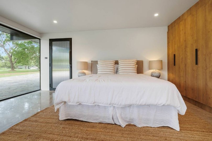 One of the home's four bedrooms.