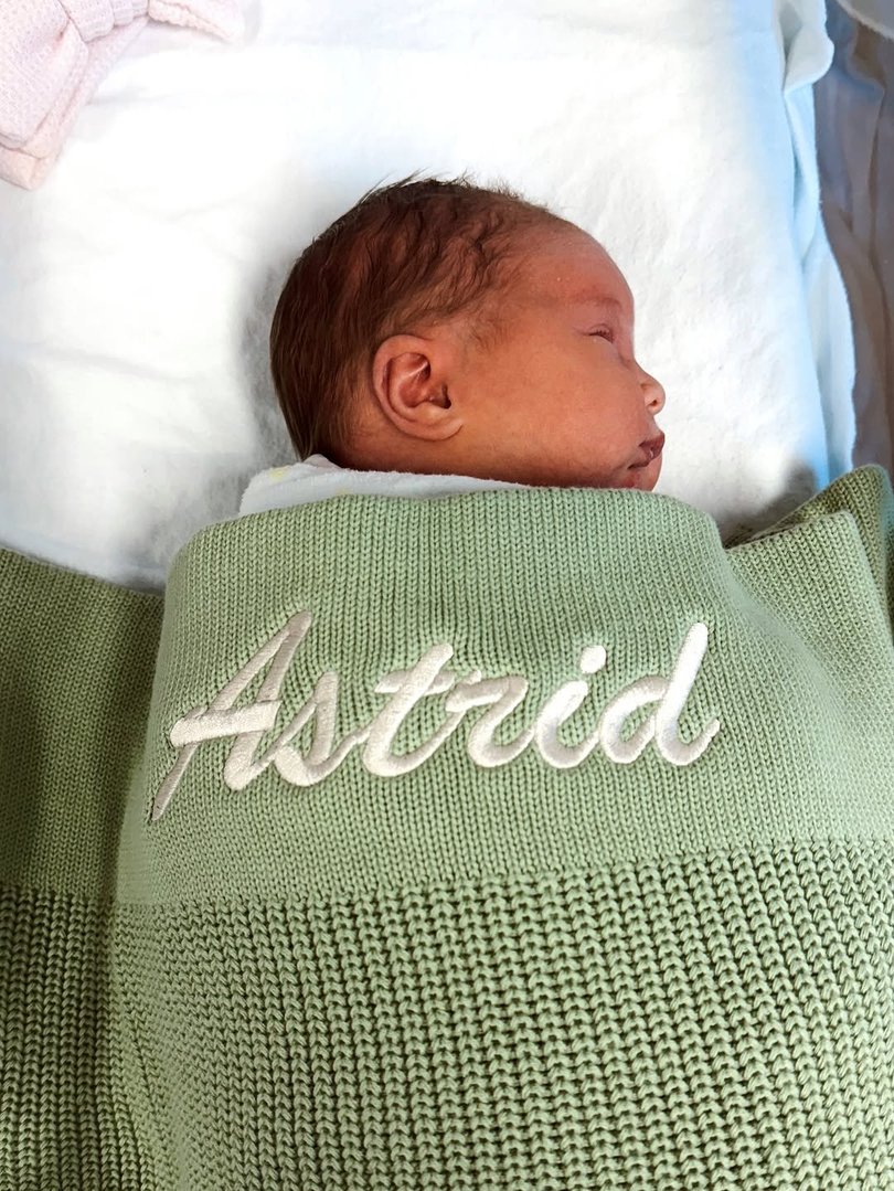 Astrid was born on Thursday morning. 