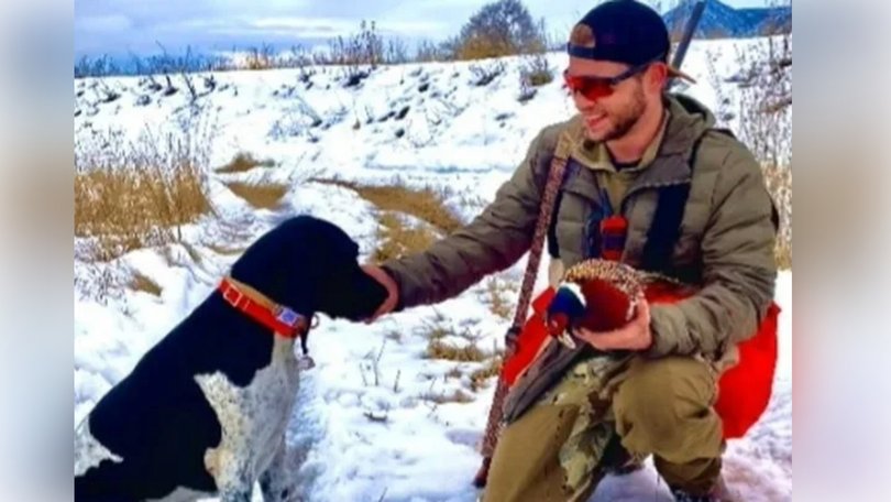 Dog saves owners life after crash.