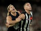 Tom De Koning and Darcy Cameron during the game that the gun was brought to.