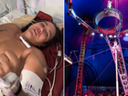 Jewin, an experienced circus performer, was airlifted to hospital after a dramatic fall from the ‘Wheel of Death’ during a show in NSW.