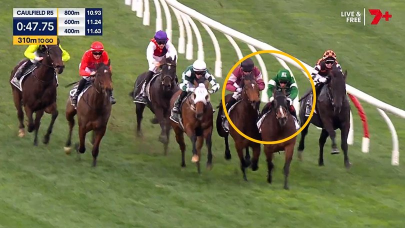 Ben Melham has been suspended for eight meetings for careless riding at Caulfield on his horse, Shaggy. 