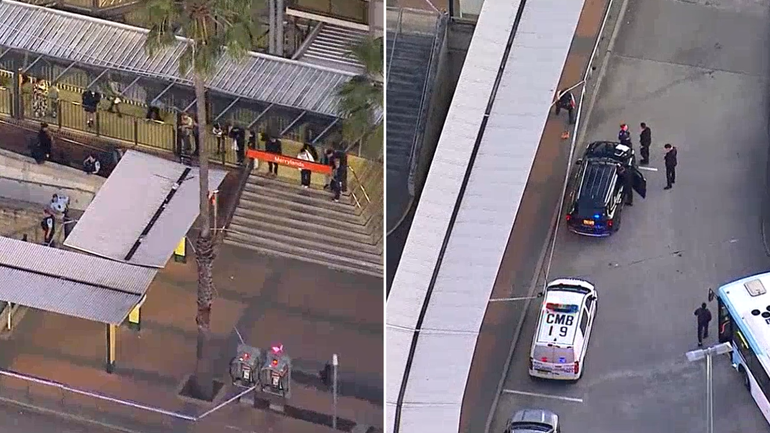 A person has been stabbed multiple times near a train station.