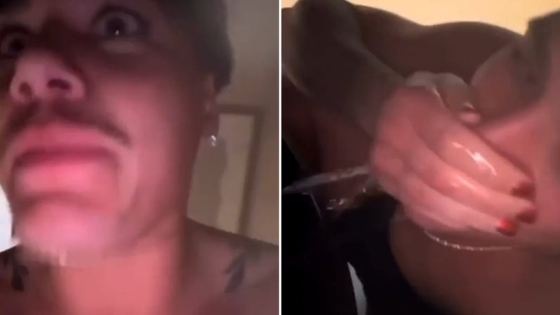 Reece Walsh has filmed himself drinking his own toilet water.