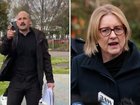 Thomas Sewell has gatecrashed a press conference with the Victorian Premier.
