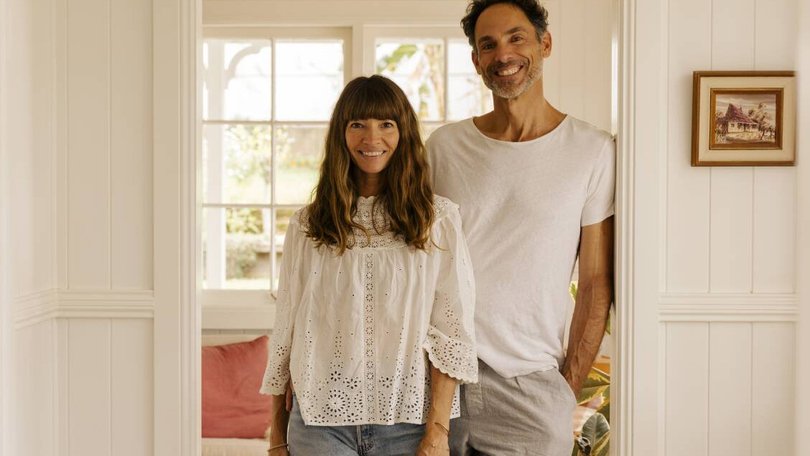 Authors Courtney and Michael Adamo. Pic: Amelia Rushforth.