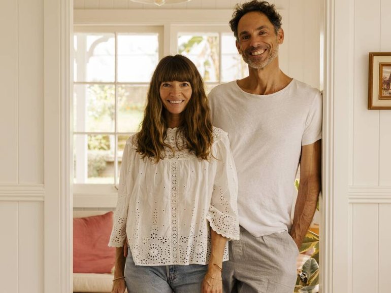 Authors Courtney and Michael Adamo. Pic: Amelia Rushforth.