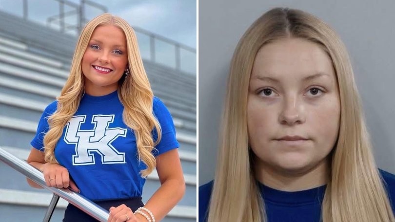 A university student has been arrested after her newborn baby's corpse was found shoved in a closet.
