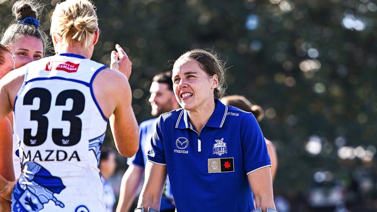 Kangaroos skipper Jasmine Garner will miss the next fortnight of AFLW action due to injury.