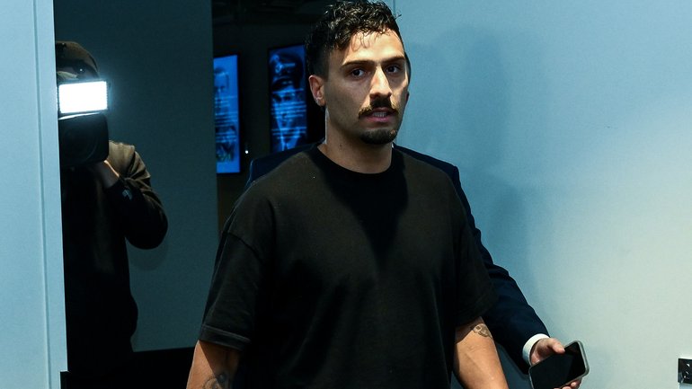 Suspended Adelaide Crows AFL player Izak Rankine before his public apology.