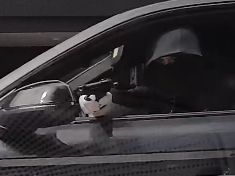 Police are searching for this gunman after shots rang out in Sydney’s south in February.