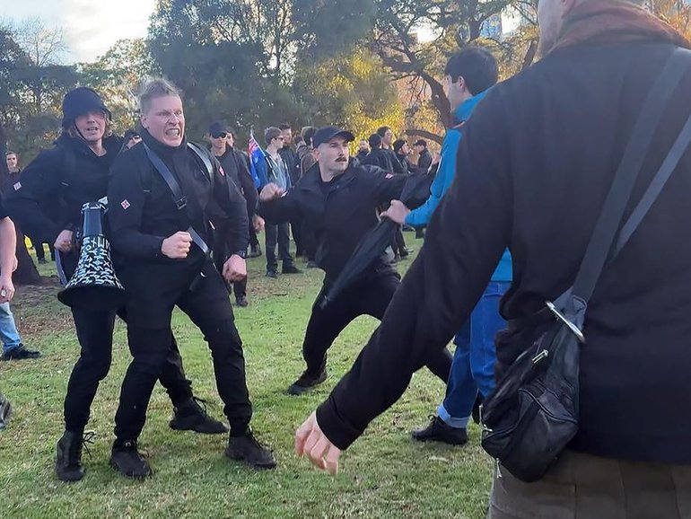 Neo-Nazi Thomas Sewell has been charged over a violent attack at an Indigenous sacred site. (PR IMAGE PHOTO)