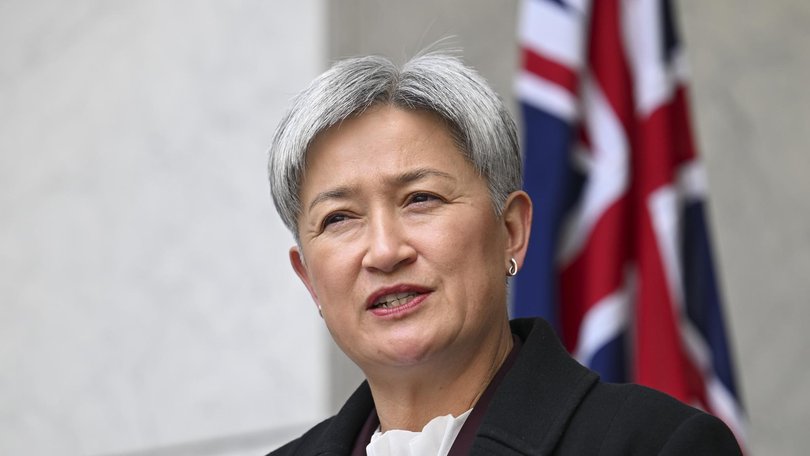 Foreign Minister Penny Wong has blasted the Russian government for ‘violent crackdowns’. Picture: NewsWire / Martin Ollman