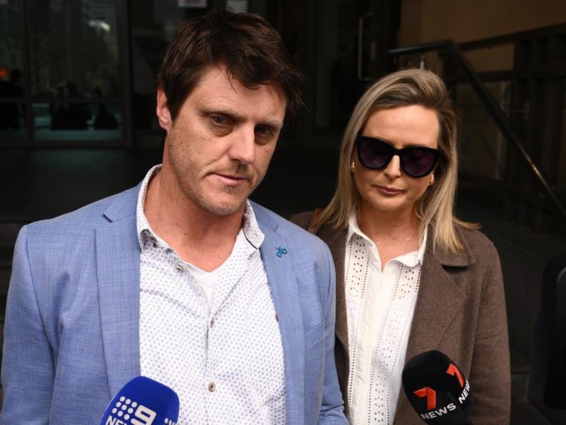 Michael and Jayde Davey called for law change after the driver who killed their son was fined $2000. (Joel Carrett/AAP PHOTOS)
