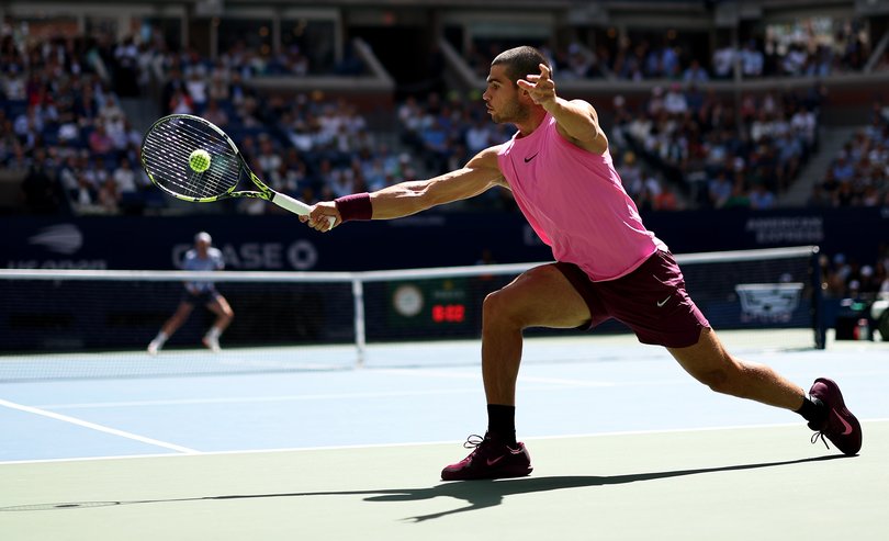 Carlos Alcaraz wears Nike.