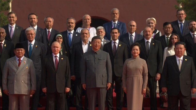 Former Victorian Premier Daniel Andrews was photographed alongside Chinese President Xi Jinping, Russian President Vladimir Putin and Supreme Leader of North Korea Kim Jong Un.
