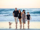 family, beach, people, ocean