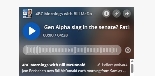 4BC Brisbane has apologised after referring to a senator as a 'slag'