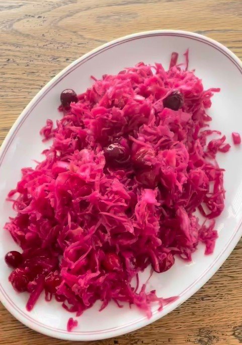 Cabbage and Cranberry Slaw