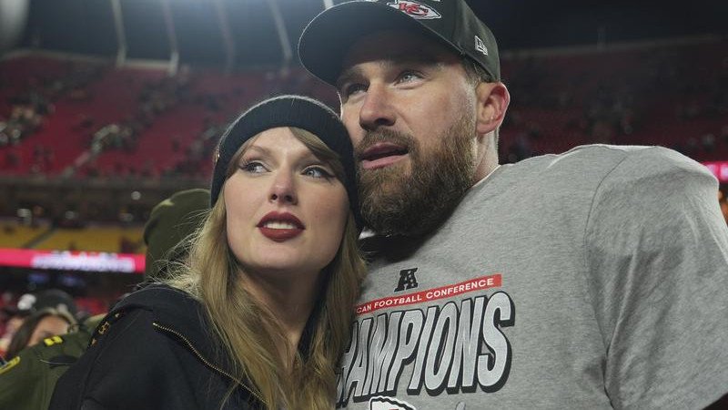 Travis Kelce and Taylor Swift announced their engagement last month.