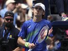 Alex de Minaur has been left reeling again by his sixth grand slam quarter-final disappointment at the US Open. (AP PHOTO)