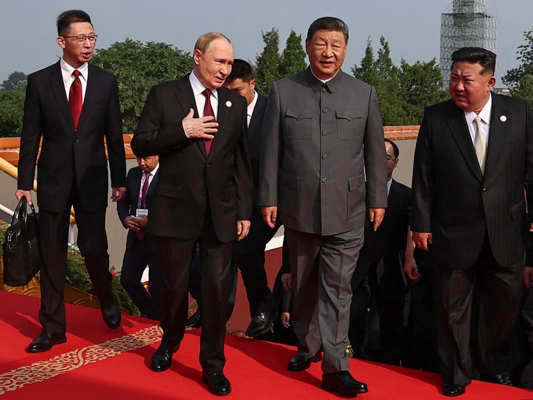 Russia's President Vladimir Putin and China's President Xi Jinping have been caught in a hot mic moment. 