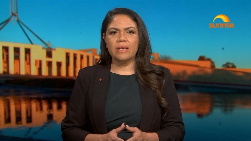 Senator Jacinta Nampijinpa Price appeared on Sunrise on Thursday, speaking about criminalising the flag.