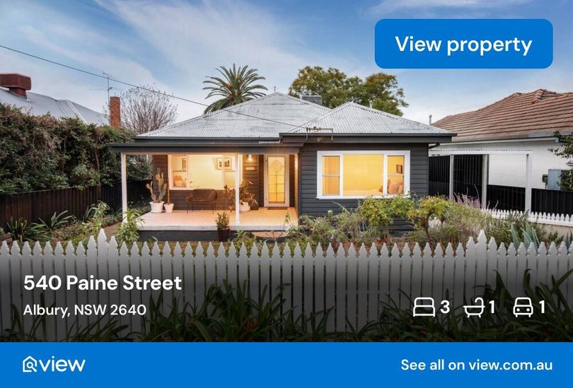 Albury is one of the town's with the fast growth in prices in regional NSW.