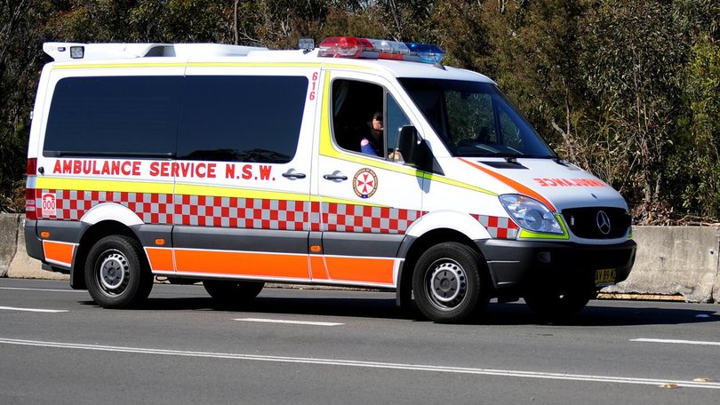 Paramedics treated the girl at the scene before she was airlifted to hospital.