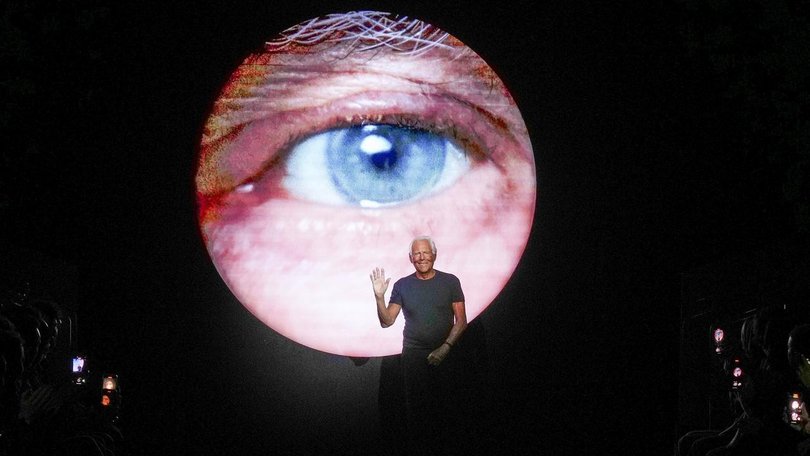 Giorgio Armani ran a fashion company that turned over $A4.1 billion a year. (AP PHOTO)