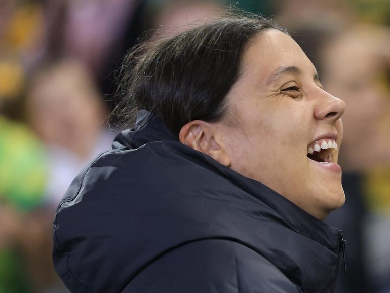 Australia captain Sam Kerr is to make her return to soccer after 18 months out with injury. (Mark Evans/AAP PHOTOS)