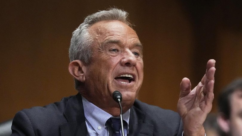 Health Secretary Robert F Kennedy Jr has engaged in heated exchanges with senators in a hearing. (AP PHOTO)