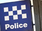 A truck has rolled into a gully after crashing.