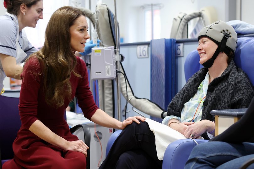 Kate Middleton visits Royal Marsden Hospital in January 2025.