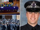 Senior Constable Vadim de Waart-Hottart has been honoured in an emotional farewell at the Victorian Police Academy.