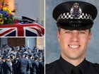 Senior Constable Vadim de Waart-Hottart has been honoured in an emotional farewell at the Victorian Police Academy.