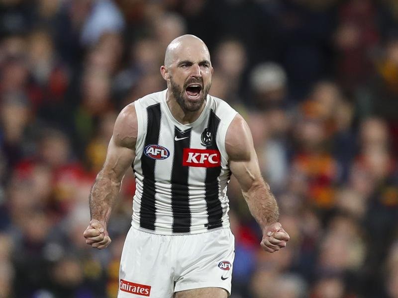 Veteran Steele Sidebottom was pivotal in Collingwood's qualifying final win over Adelaide.