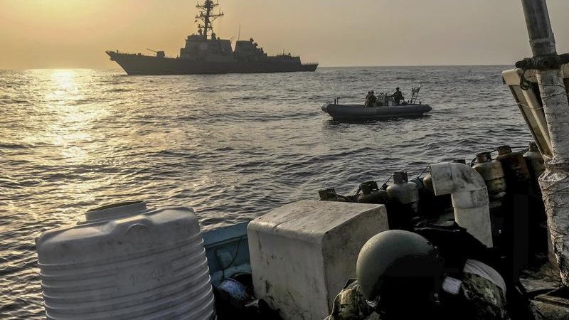 The Pentagon says two Venezuelan fighter jets flew near a US Navy ship in the Caribbean Sea.