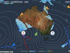 Air circulating anticlockwise around the high-pressure system centred over waters just east of the NSW coastline will generate warm northerlies over eastern Australia. Image: Weatherzone