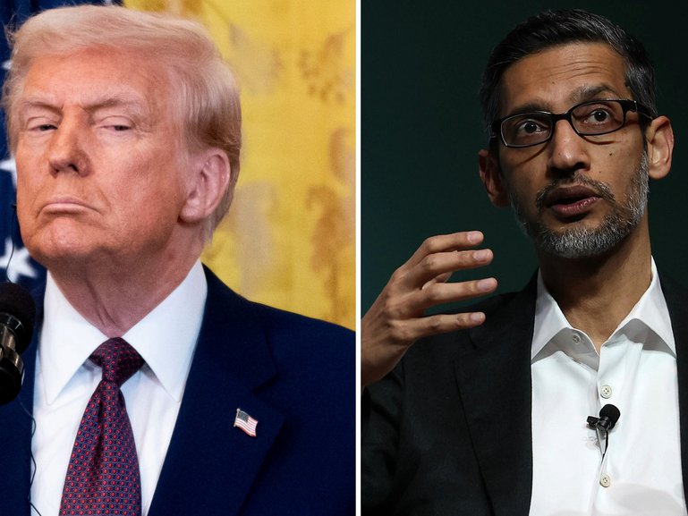 US President congratulated Google’s Sundar Pichai. 
