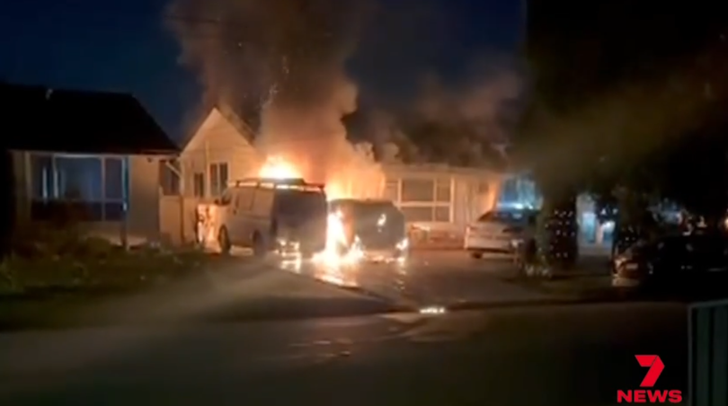 Neighbours rushed to help after seeing the fire.