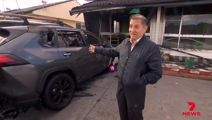 Saul Soto spoke to 7NEWS about the fire.