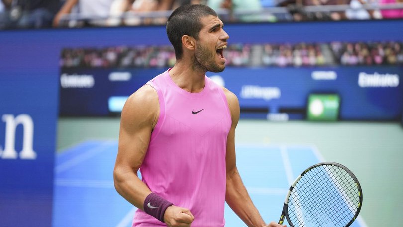 Spaniard Carlos Alcaraz has muscled his way into his third straight grand slam final. 
